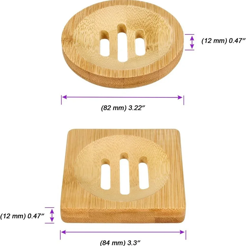 💲BOGO💲  NEW Set of 2 Bamboo Soap Holders - Picture 5 of 9